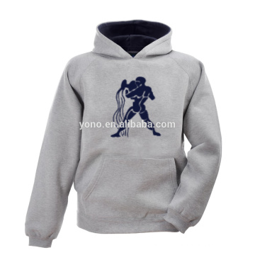 O hoodie branco do pulôver da cor branca para pares aquece-se no outono e no inverno